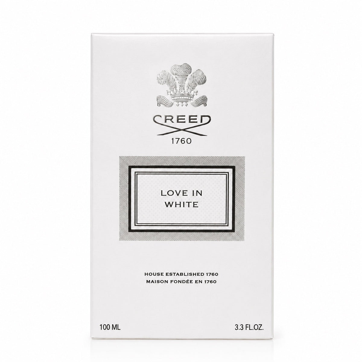 Creed Love in White Eau de Parfum 100ml box on white background