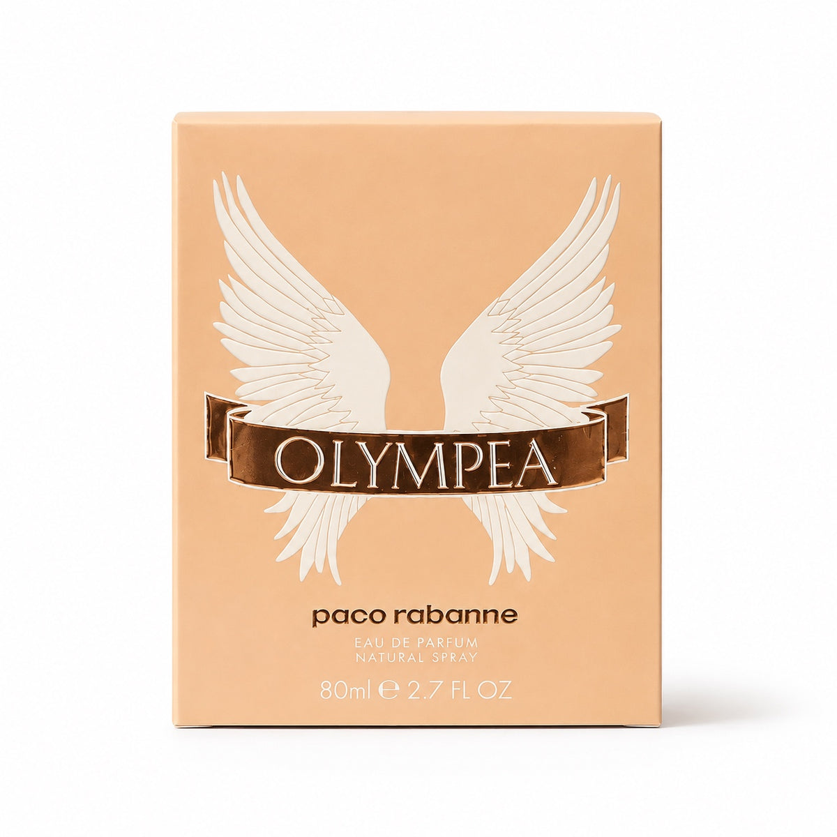 Paco Rabanne Olympea Eau de Parfum 80ml box on white background